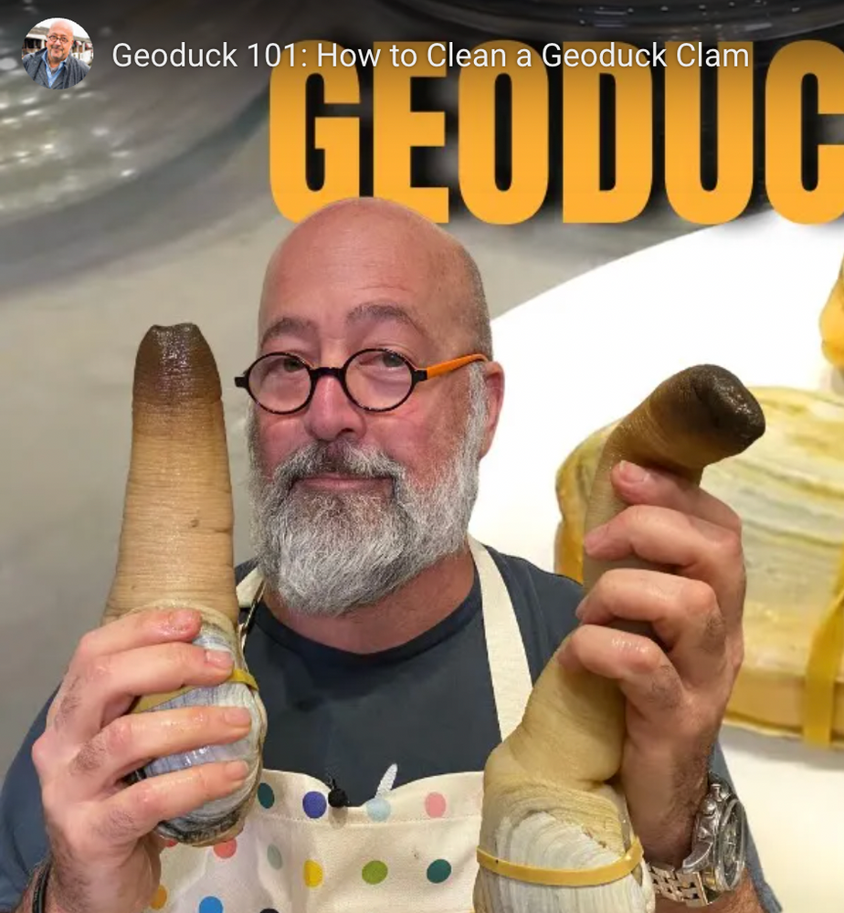 How to Clean a Geoduck 101: Andrew Zimmern Style