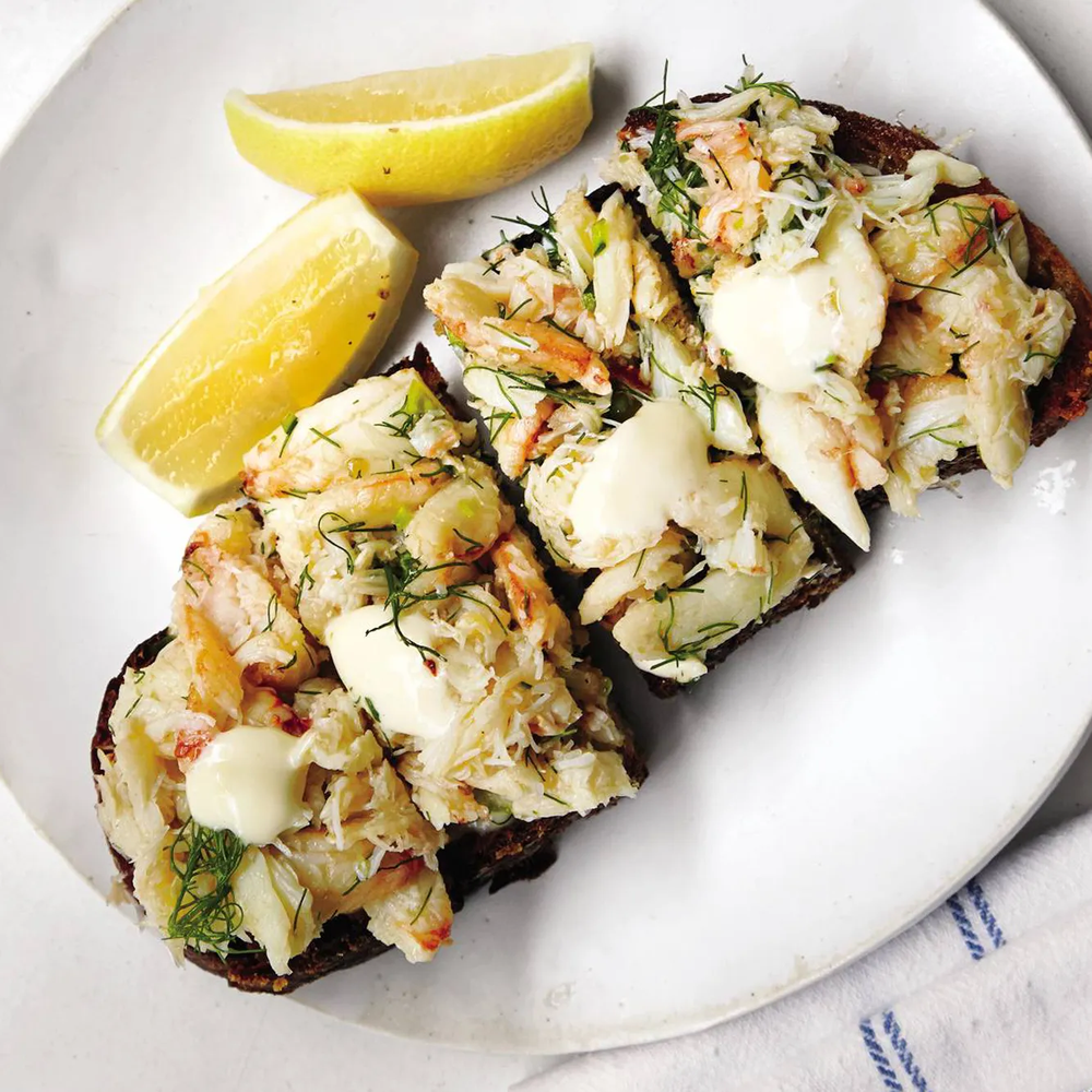 Crab Toast With Lemon Aioli Recipe