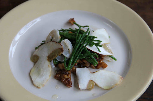 Geoduck with Sea Beans and Porcini Recipe